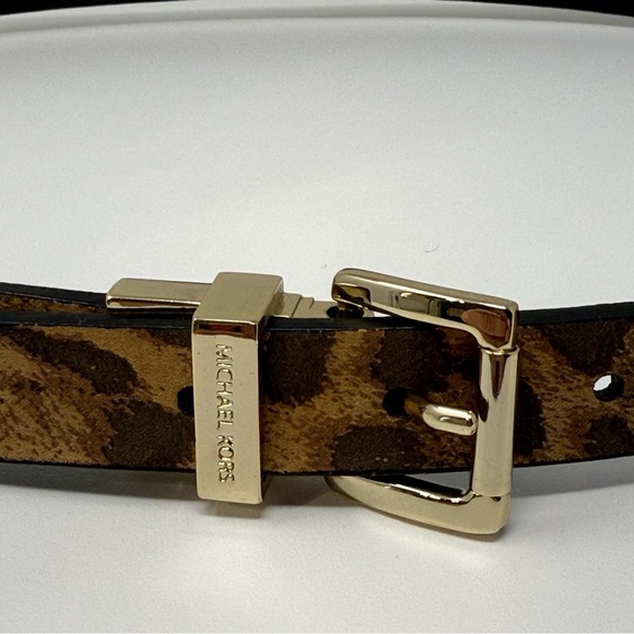Michael Kors Leopard Print Leather Belt – Size Small main image 13